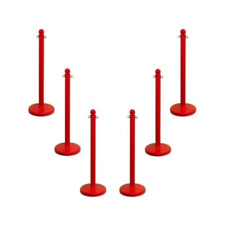 Accuform MEDIUM DUTY STANCHION POSTS COLOR PRC207RD PRC207RD